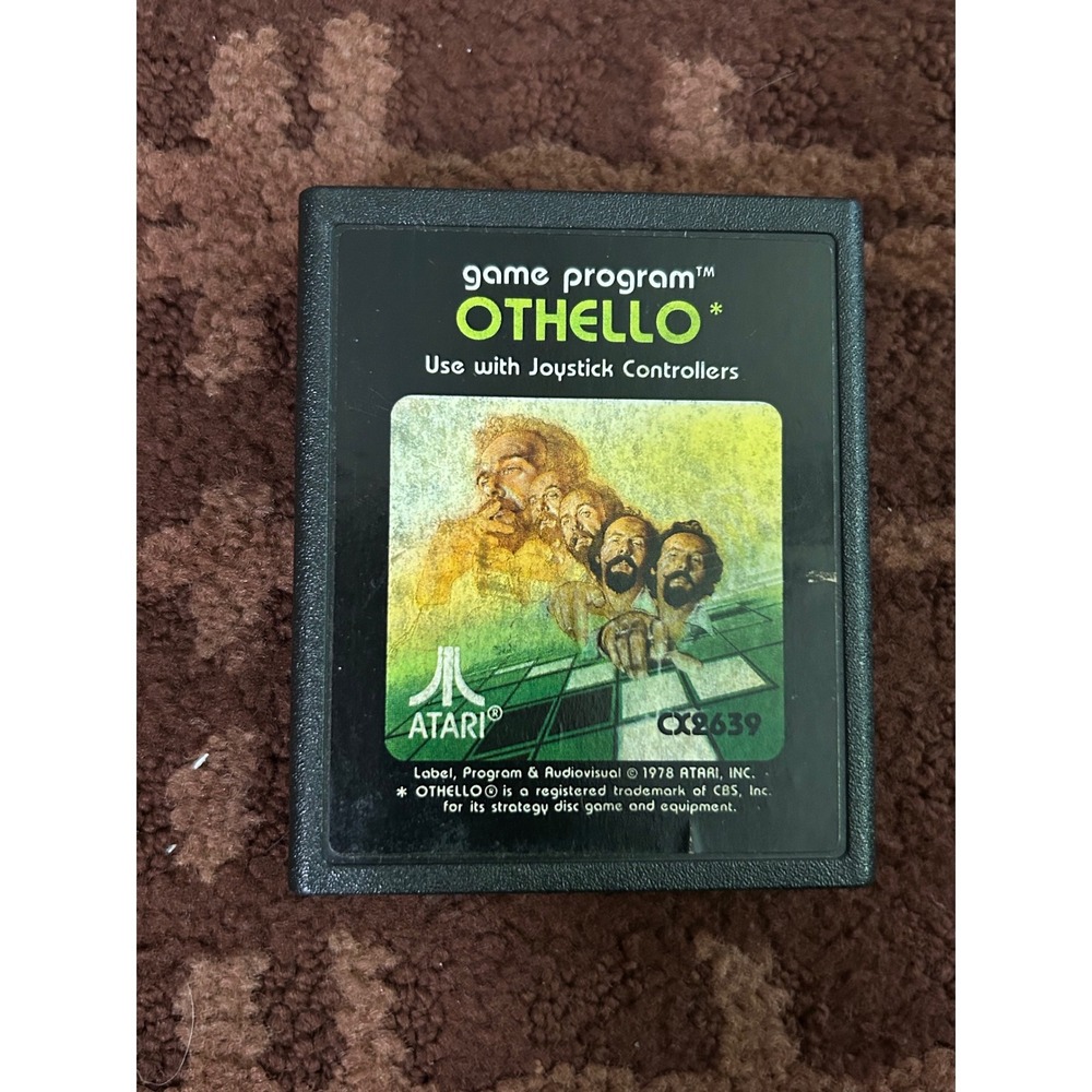 Atari 2600 Othello Game Cartridge CX2639 Vintage 1978 Strategy Video Game